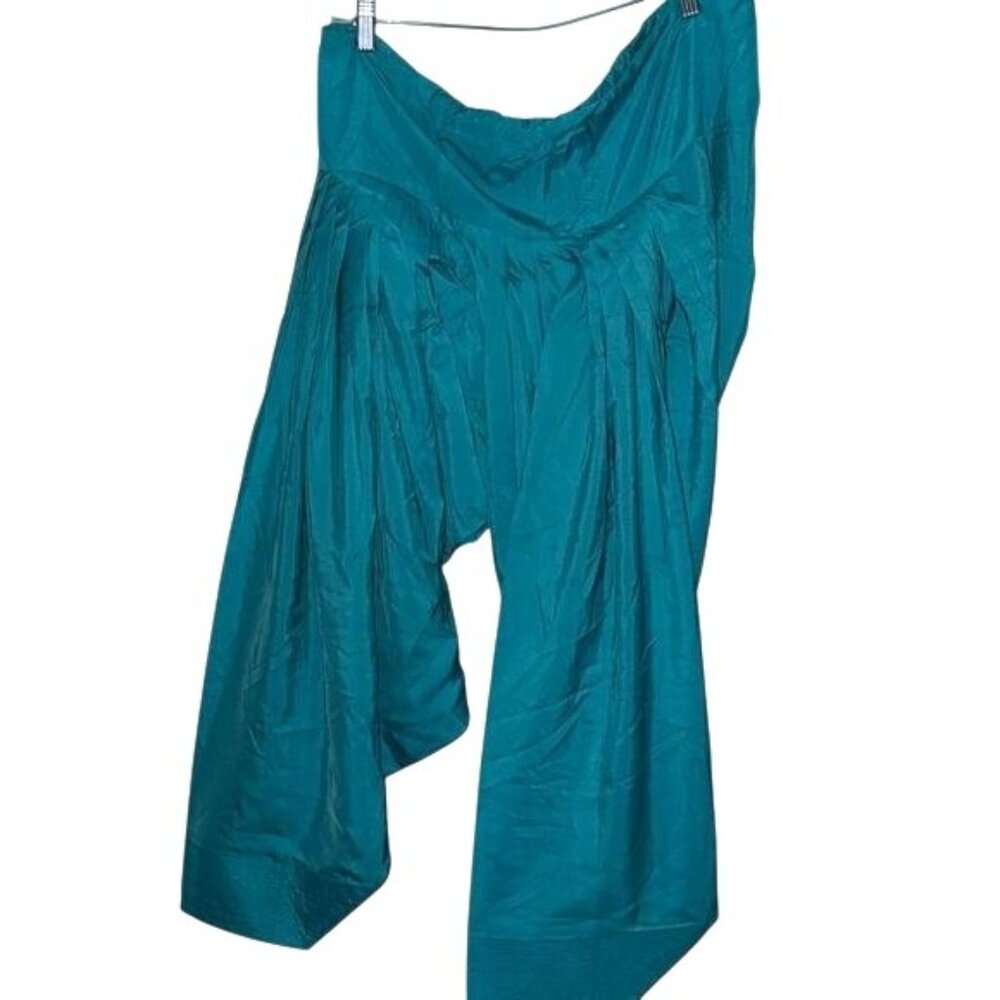 Vintage Teal Harem Pants Womens  Bohemian Style